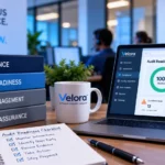 Velora AI compliance dashboard supporting continuous contact center audit readiness and risk management